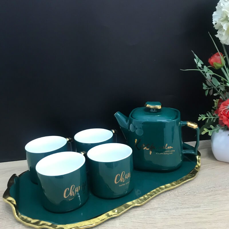 Petites cuillères à café en verre Emeralds, 4 pièces