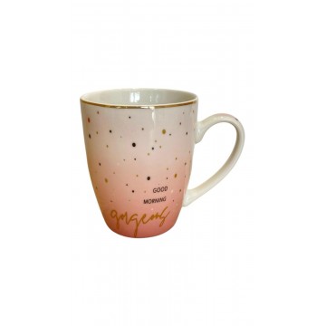 CHOPE - MUG CÉRAMIQUE COLORÈ ET DECORÈ EN DORÈ -350ML- ≡ MINIMALL