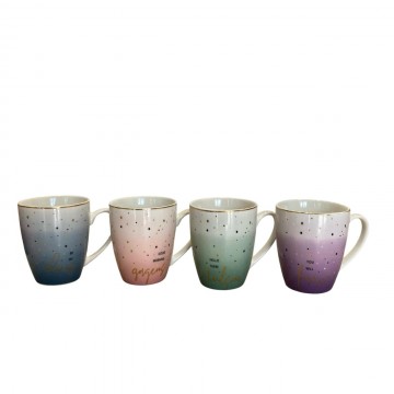 CHOPE - MUG CÉRAMIQUE COLORÈ ET DECORÈ EN DORÈ -350ML- ≡ MINIMALL