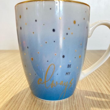CHOPE - MUG CÉRAMIQUE COLORÈ ET DECORÈ EN DORÈ -350ML- ≡ MINIMALL
