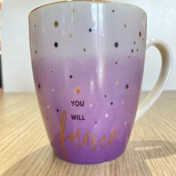 CHOPE - MUG CÉRAMIQUE COLORÈ ET DECORÈ EN DORÈ -350ML- ≡ MINIMALL