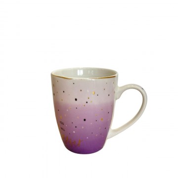 CHOPE - MUG CÉRAMIQUE COLORÈ ET DECORÈ EN DORÈ -350ML- ≡ MINIMALL