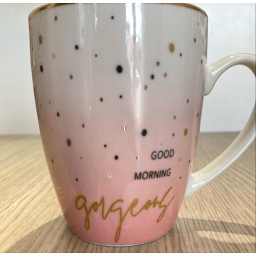 CHOPE - MUG CÉRAMIQUE COLORÈ ET DECORÈ EN DORÈ -350ML- ≡ MINIMALL