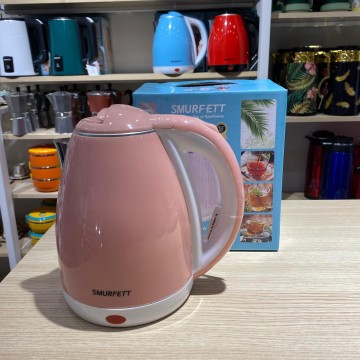 BOUILLOIRE CHAUFFANTE ELECTRIQUE SANS SMURFETT FIL EN ACIER INOXYDABLE -2L- ≡ MINIMALL