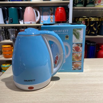 BOUILLOIRE CHAUFFANTE ELECTRIQUE SANS SMURFETT FIL EN ACIER INOXYDABLE -2L- ≡ MINIMALL