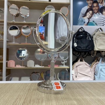 MIROIR OVALE DE TABLE DOUBLE FACE MIROIR DE BUREAU  POUR LE MAQUILLAGE  LÈPILLATION ET LE RASAGE ≡ MINIMALL