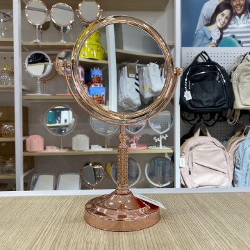 MIROIR ROND DE TABLE DOUBLE FACE MIROIR DE BUREAU  POUR LE MAQUILLAGE  LÈPILLATION ET LE RASAGE  ≡ MINIMALL