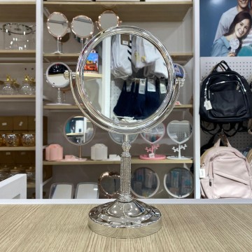 MIROIR ROND DE TABLE DOUBLE FACE MIROIR DE BUREAU   POUR LE MAQUILLAGE  LÈPILLATION ET LE RASAGE  ≡ MINIMALL
