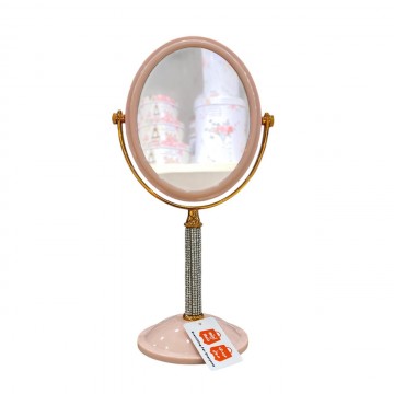 MIROIR OVALE DE TABLE DOUBLE FACE MIROIR DE BUREAU  POUR LE MAQUILLAGE  LÈPILLATION ET LE RASAGE  ≡ MINIMALL