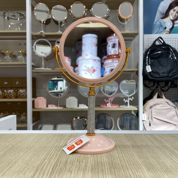 MIROIR ROND DE TABLE DOUBLE FACE MIROIR DE BUREAU  POUR LE MAQUILLAGE  LÈPILLATION ET LE RASAGE ≡ MINIMALL
