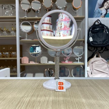MIROIR ROND DE TABLE DOUBLE FACE MIROIR DE BUREAU  POUR LE MAQUILLAGE  LÈPILLATION ET LE RASAGE ≡ MINIMALL