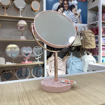 MIROIR ROND DE TABLE DOUBLE FACE MIROIR DE BUREAU  POUR LE MAQUILLAGE  LÈPILLATION ET LE RASAGE ≡ MINIMALL