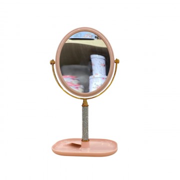 MIROIR OVALE DE TABLE DOUBLE FACE MIROIR DE BUREAU  POUR LE MAQUILLAGE  LÈPILLATION ET LE RASAGE ≡ MINIMALL