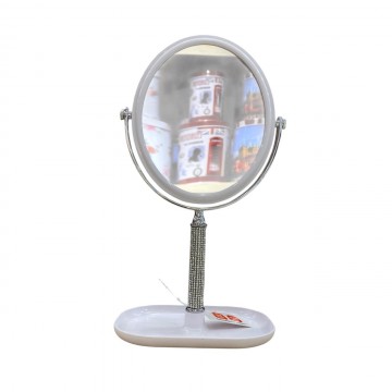 MIROIR OVALE DE TABLE DOUBLE FACE MIROIR DE BUREAU  POUR LE MAQUILLAGE  LÈPILLATION ET LE RASAGE ≡ MINIMALL