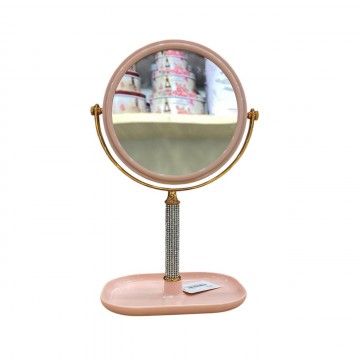 MIROIR ROND DE TABLE DOUBLE FACE MIROIR DE BUREAU  POUR LE MAQUILLAGE  LÈPILLATION ET LE RASAGE  ≡ MINIMALL