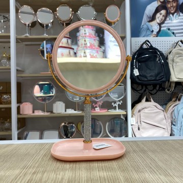 MIROIR ROND DE TABLE DOUBLE FACE MIROIR DE BUREAU  POUR LE MAQUILLAGE  LÈPILLATION ET LE RASAGE  ≡ MINIMALL