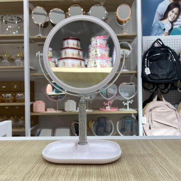 MIROIR ROND DE TABLE DOUBLE FACE MIROIR DE BUREAU  POUR LE MAQUILLAGE  LÈPILLATION ET LE RASAGE  ≡ MINIMALL