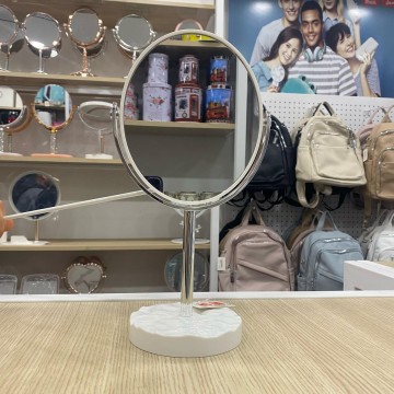 MIROIR OVALE DE TABLE DOUBLE FACE MIROIR DE BUREAU  POUR LE MAQUILLAGE  LÈPILLATION ET LE RASAGE ≡ MINIMALL
