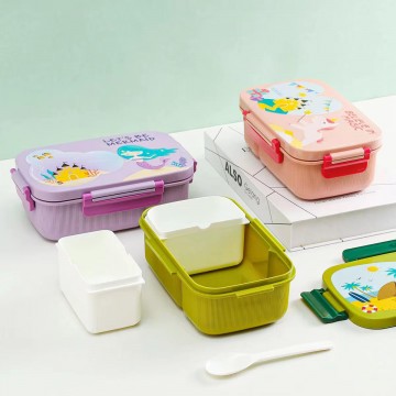 SET LUNCH BOX A COMPARTIMENT ET BOUTEILLE ALIMENTAIRE EN PVC ≡ MINIMALL