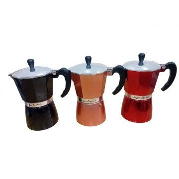 CAFETIERE EXPRESSSO EN ALUMINIUM 6 TASSES -300ML- ≡ MINIMALL