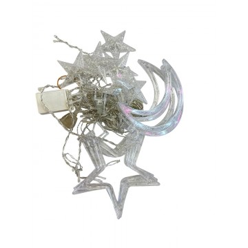 GUIRLANDE LUMINEUSE LED EN PLASTIQUE POUR DECORATION DE RAMADAN ET DE L'AID -3M- 12 LAMPES   ≡ MINIMALL