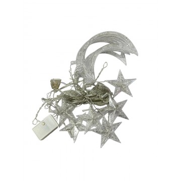 GUIRLANDE LUMINEUSE LED EN PLASTIQUE POUR DECORATION DE RAMADAN ET DE L'AID -3M- 12 LAMPES   ≡ MINIMALL