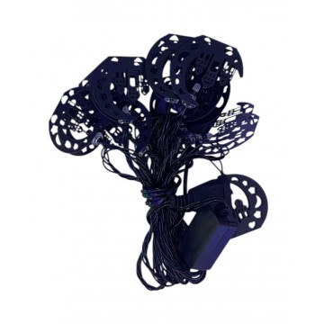 GUIRLANDE LUMINEUSE LED EN METAL E POUR DECORATION DE RAMADAN ET DE L'AID -3M- 10 LAMPES ≡ MINIMALL