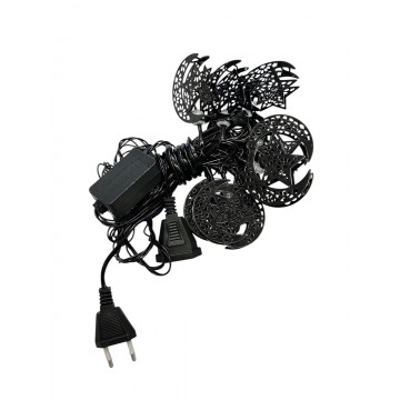 GUIRLANDE LUMINEUSE LED EN METAL E POUR DECORATION DE RAMADAN ET DE L'AID -3M- 10 LAMPES ≡ MINIMALL