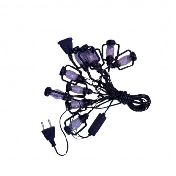 GUIRLANDE LUMINEUSE LED EN PLASTIQUE POUR DECORATION DE RAMADAN ET DE L'AID -3M- 10 LAMPES- LANTERNES TRANPARENTES  ≡ MINIMAL