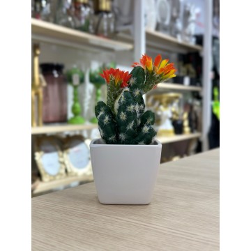 PLANTE DECORATIVE EN CERAMIQUE 17CM ≡ MINIMALL