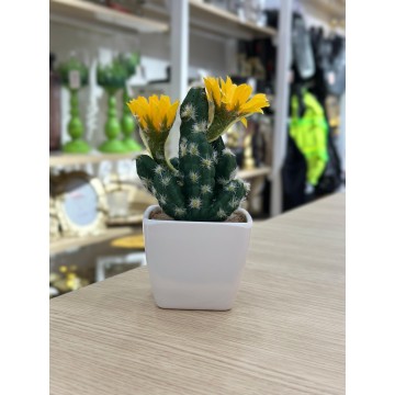 PLANTE DECORATIVE EN CERAMIQUE 17CM ≡ MINIMALL