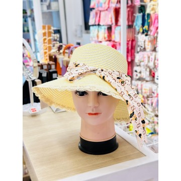 CHAPEAU AVEC RUBAN A PERLE ET PAPILLON POUR FEMME ≡ MINIMALL