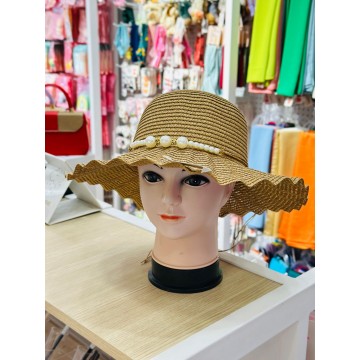 CHAPEAU AVEC RUBAN A PERLE POUR FEMME ≡ MINIMALL