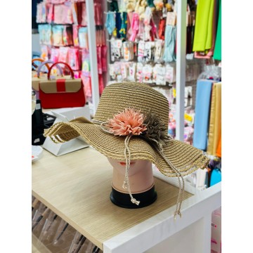 CHAPEAU AVEC RUBAN A FLEURS POUR FEMME  ≡ MINIMALL