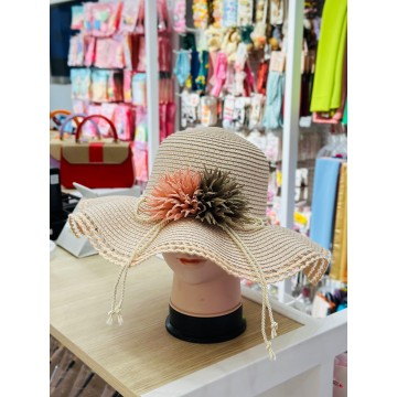 CHAPEAU AVEC RUBAN A FLEURS POUR FEMME  ≡ MINIMALL