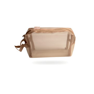 TROUSSE DE MAQUILLAGE EN TISSU FILET ≡ MINIMALL