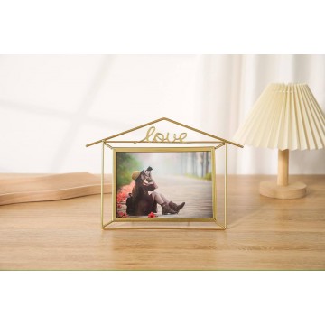 CADRE PHOTO EN METAL DORÉE ≡ MINIMALL