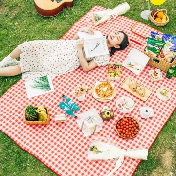 NAPPE PIQUE NIQUE, PLAGE, JARDIN, PARC IMPERMEABLE ET  PLIABLE AVEC POINGNEE 150*200CM  ≡ MINIMALL